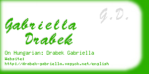 gabriella drabek business card